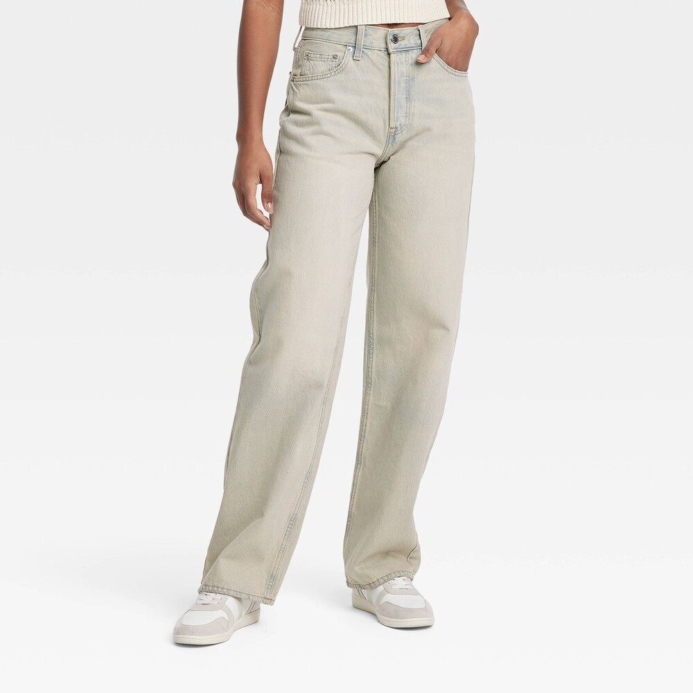 Mid-Rise 90's Baggy Jeans - Light Blue 6